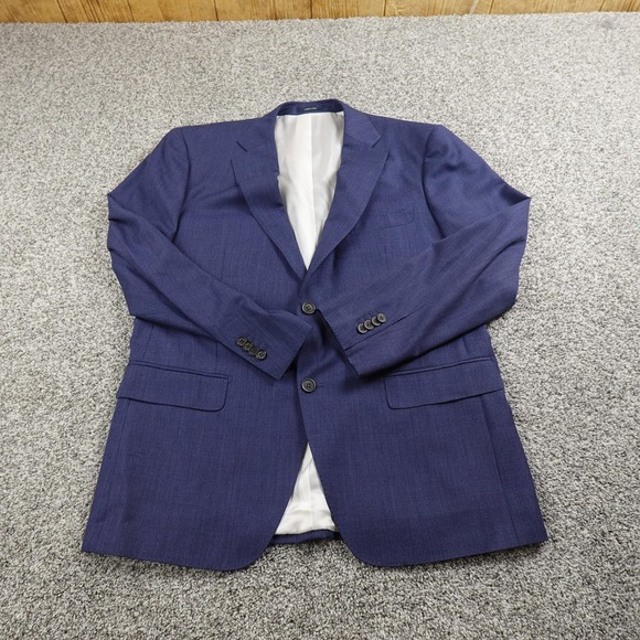 Suitsupply Napoli Blazer Mens 46 Blue Wool Sport Coat Jacket Reda Super 110s - Picture 2 of 16